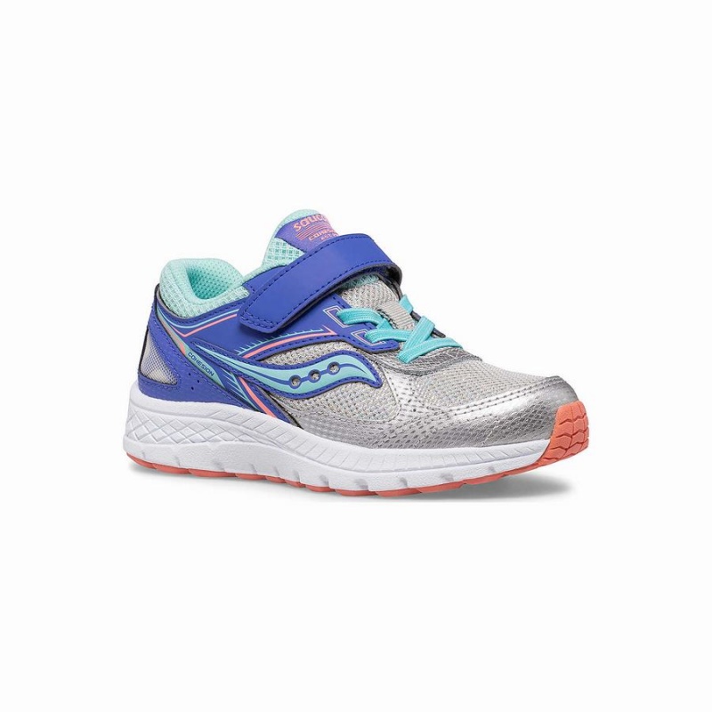 Silver Saucony Cohesion 14 A/C Sneaker Kids' Running Shoes | Malaysia S03819-R37