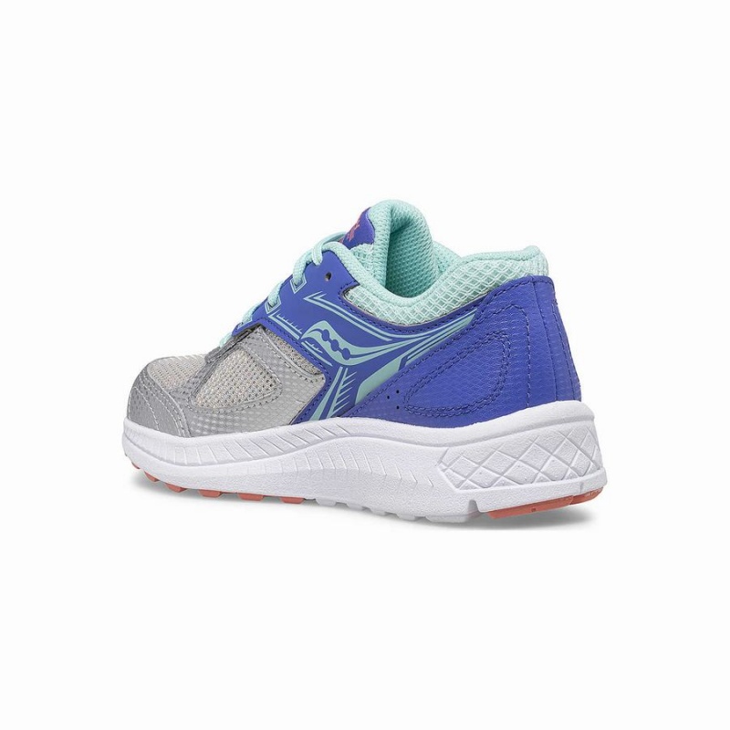 Silver Saucony Cohesion 14 Lace Sneaker Kids' Running Shoes | Malaysia S31049-L34