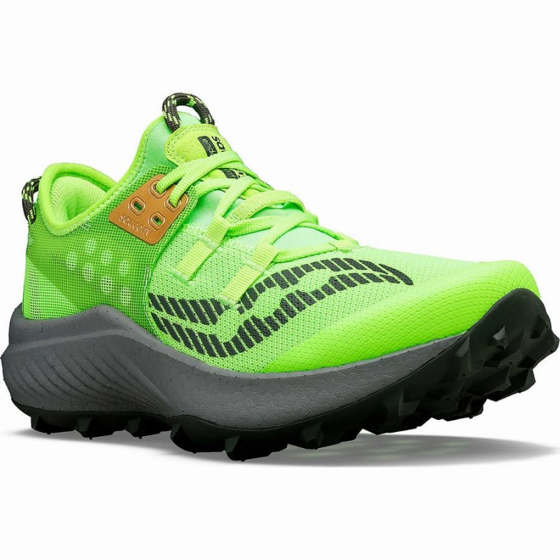 Slime / Umbra Saucony Endorphin Rift Men's Running Shoes | Malaysia S62780-S38