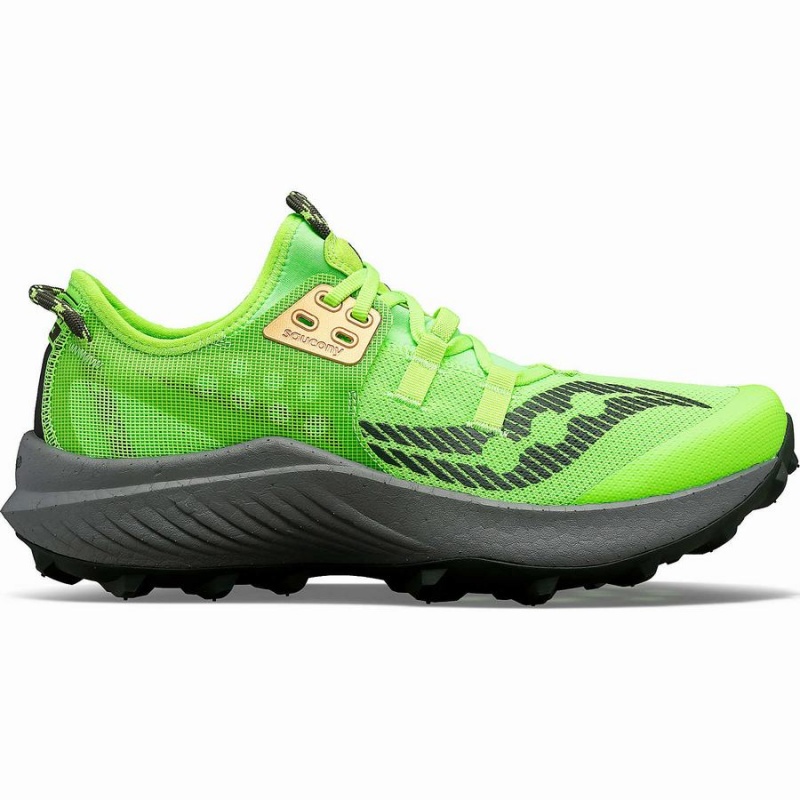 Slime / Umbra Saucony Endorphin Rift Men\'s Running Shoes | Malaysia S62780-S38