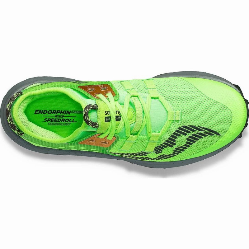 Slime / Umbra Saucony Endorphin Rift Men's Trail Running Shoes | Malaysia S72315-X07