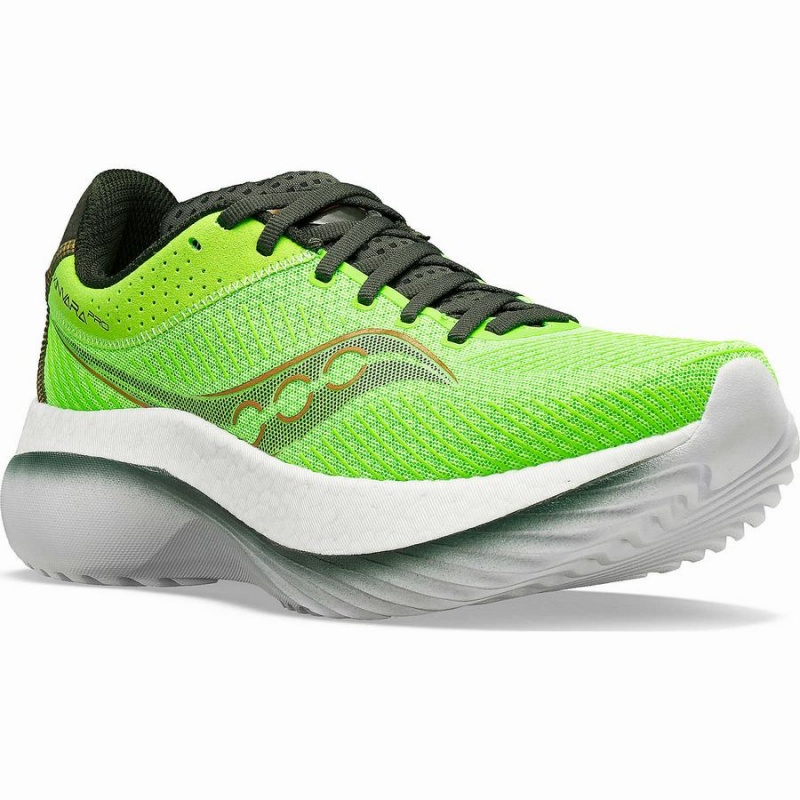 Slime / Umbra Saucony Kinvara Pro Men's Running Shoes | Malaysia S57689-K78