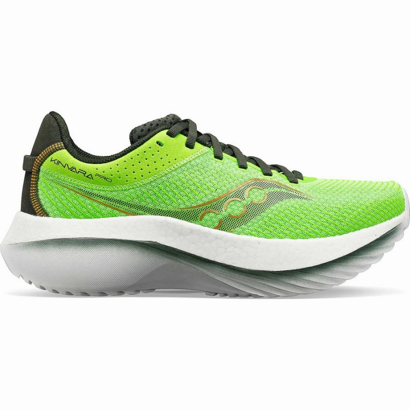 Slime / Umbra Saucony Kinvara Pro Men\'s Running Shoes | Malaysia S57689-K78