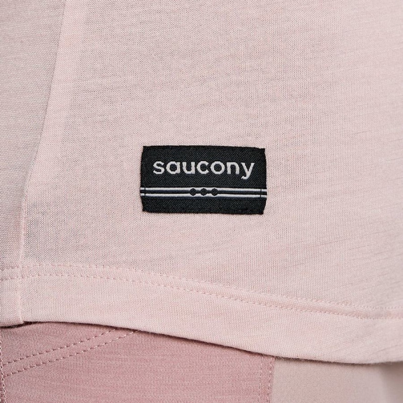 Smoke Heather Saucony Peregrine Merino Long Sleeve Women's T Shirts | Malaysia S32761-S07