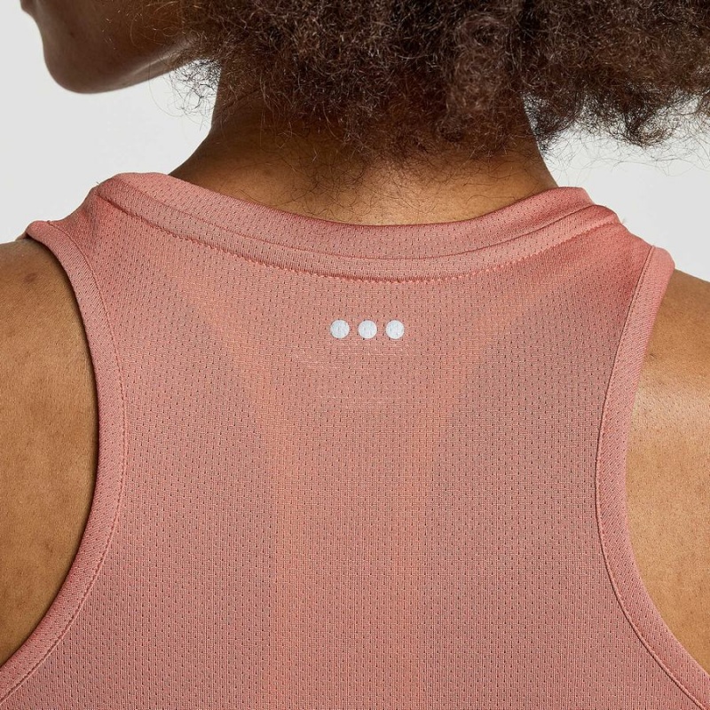 Soot Graphic Saucony Stopwatch Graphic Singlet Women's Tank Top | Malaysia S08175-Z49