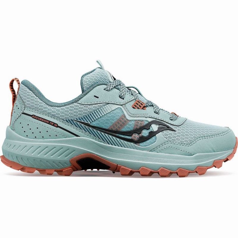 Turquoise Saucony Excursion TR16 Women\'s Trail Running Shoes | Malaysia S46953-C90