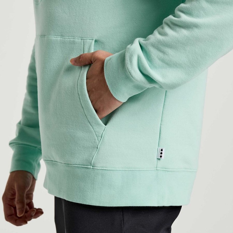 Turquoise Saucony Rested Men's Hoodie | Malaysia S04617-W68