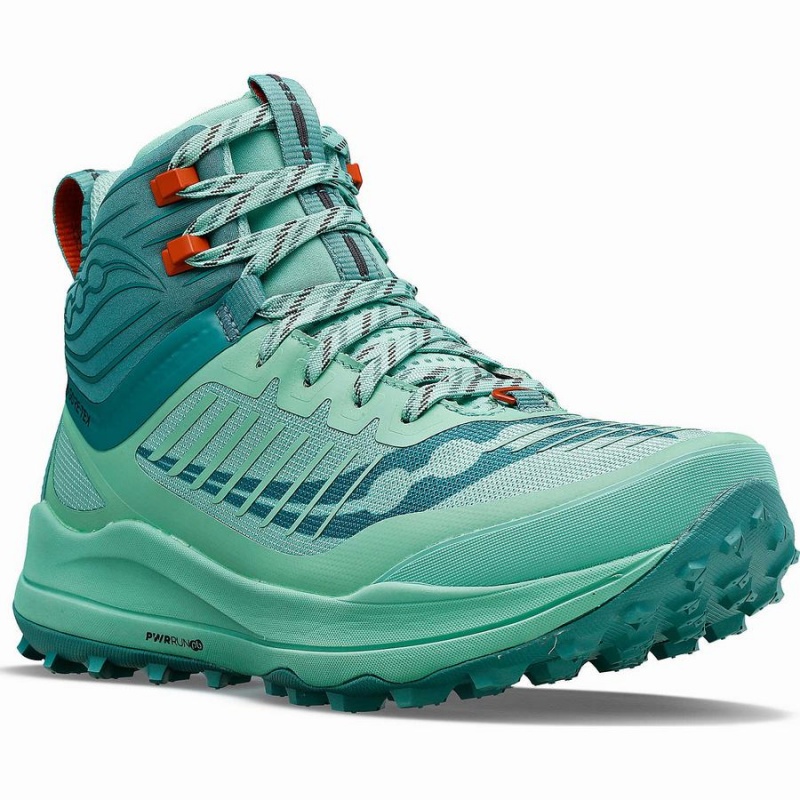 Turquoise Saucony Ultra Ridge GTX Women's Trail Running Shoes | Malaysia S68073-G80