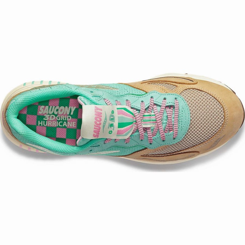 Turquoise / Grey Saucony 3D Grid Hurricane Earth Citizen Women's Sneakers | Malaysia S58297-M04