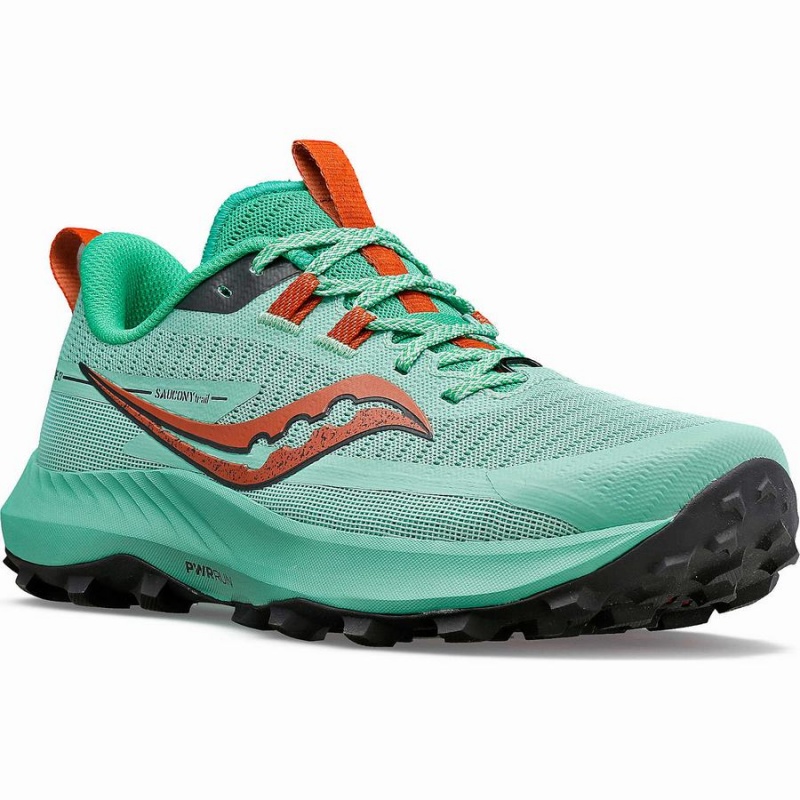 Turquoise / Orange Saucony Peregrine 13 Women's Trail Running Shoes | Malaysia S58604-B95