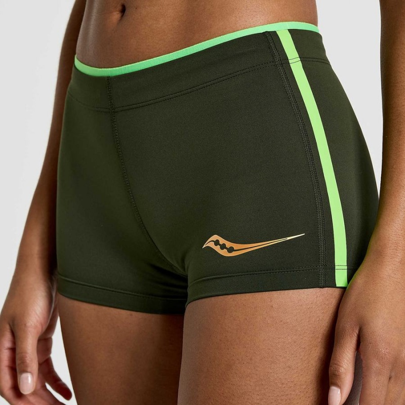 Umbra Saucony Elite Boy Women's Shorts | Malaysia S08297-K34