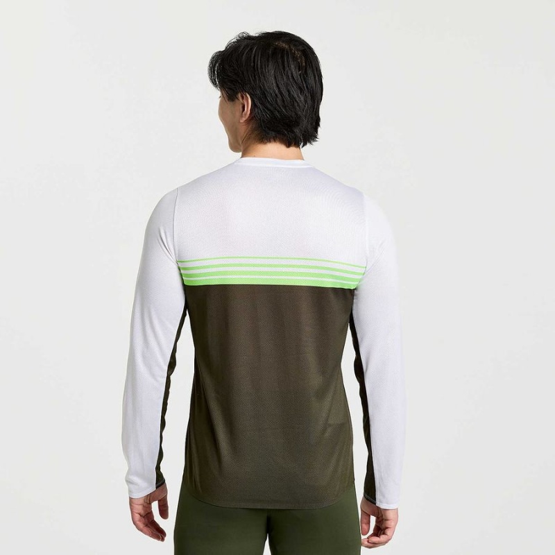 Umbra Saucony Elite Long Sleeve Men's T Shirts | Malaysia S02786-P30