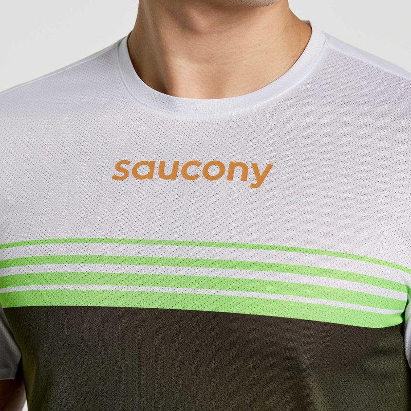 Umbra Saucony Elite Short Sleeve Men's T Shirts | Malaysia S32148-J03