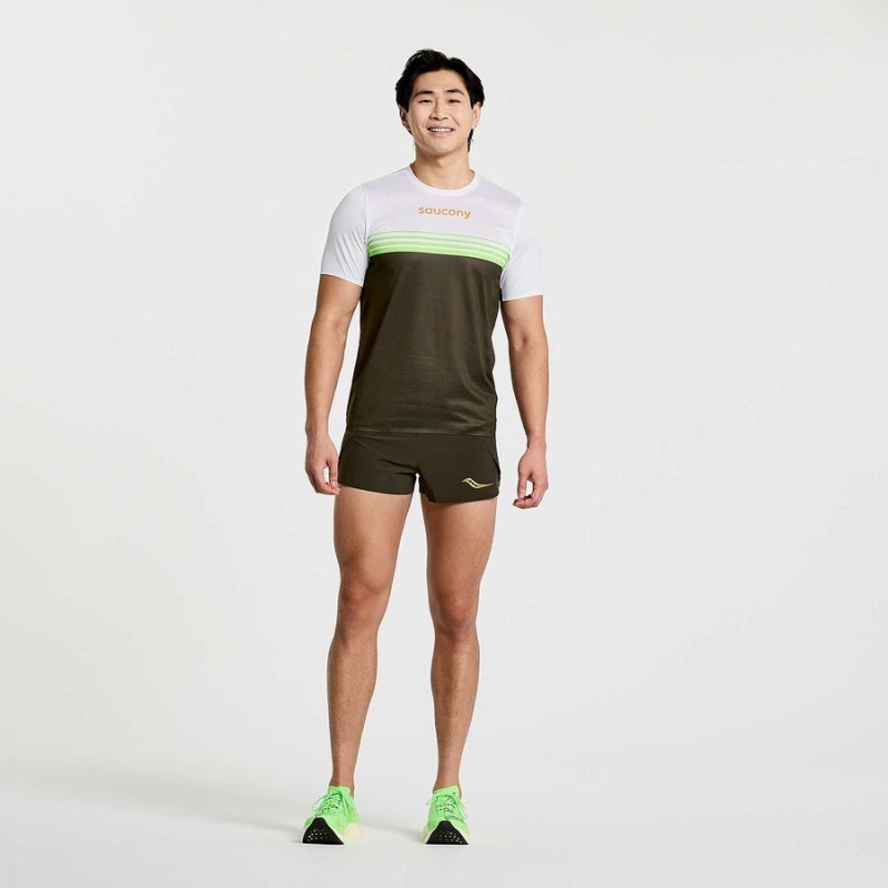 Umbra Saucony Elite Short Sleeve Men's T Shirts | Malaysia S32148-J03