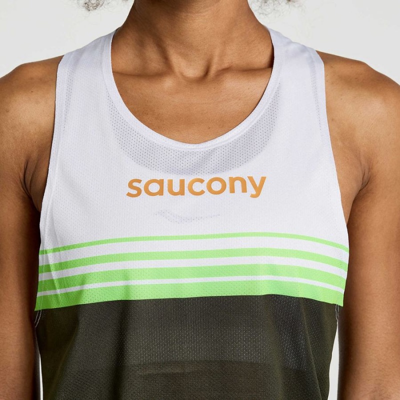 Umbra Saucony Elite Singlet Women's Tank Top | Malaysia S39782-V37