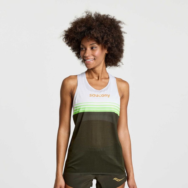 Umbra Saucony Elite Singlet Women\'s Tank Top | Malaysia S39782-V37