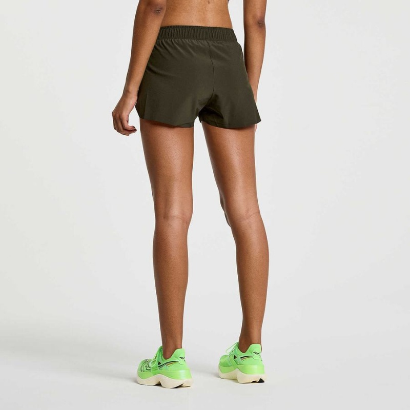 Umbra Saucony Elite Split Women's Shorts | Malaysia S02789-L12