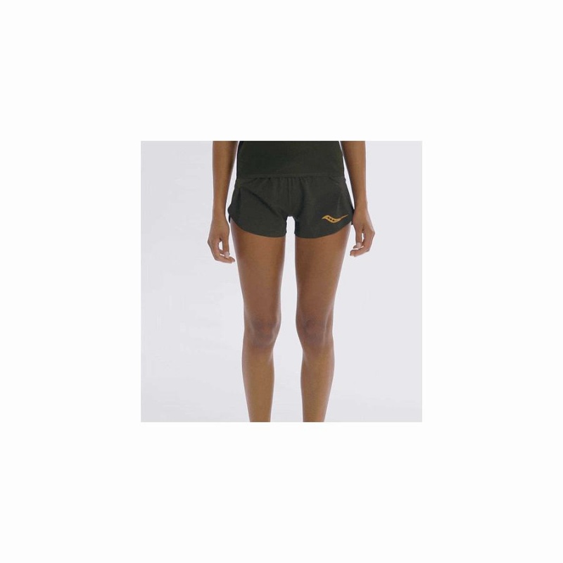 Umbra Saucony Elite Split Women's Shorts | Malaysia S02789-L12