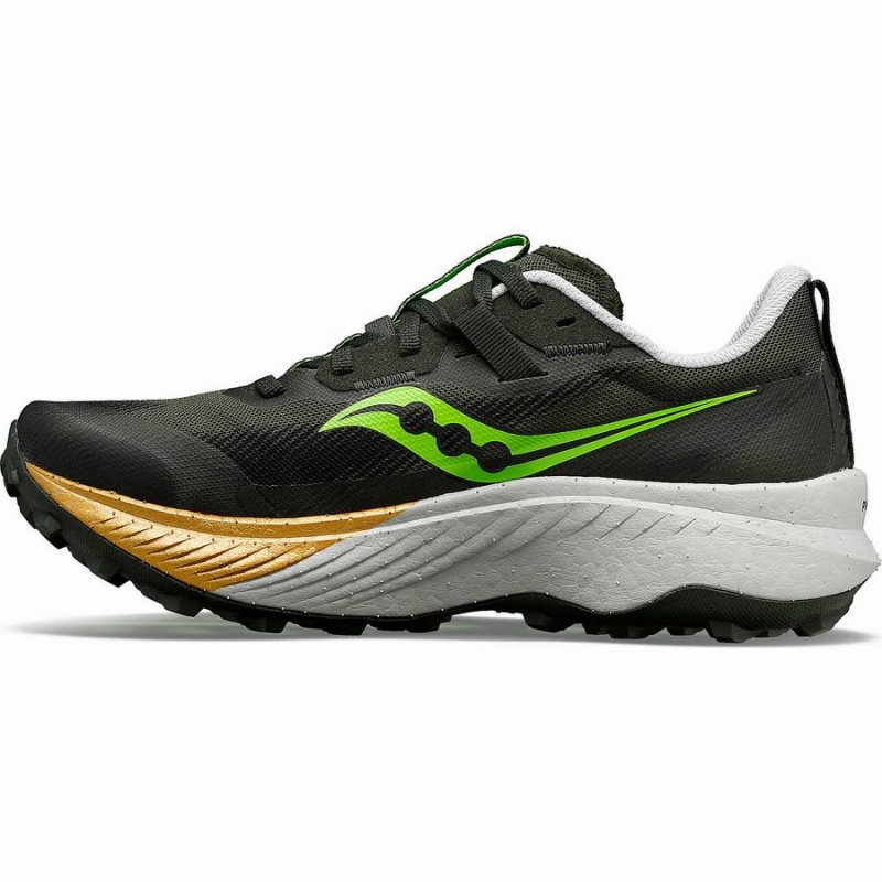 Umbra / Slime Saucony Endorphin Edge Men's Running Shoes | Malaysia S23059-H63