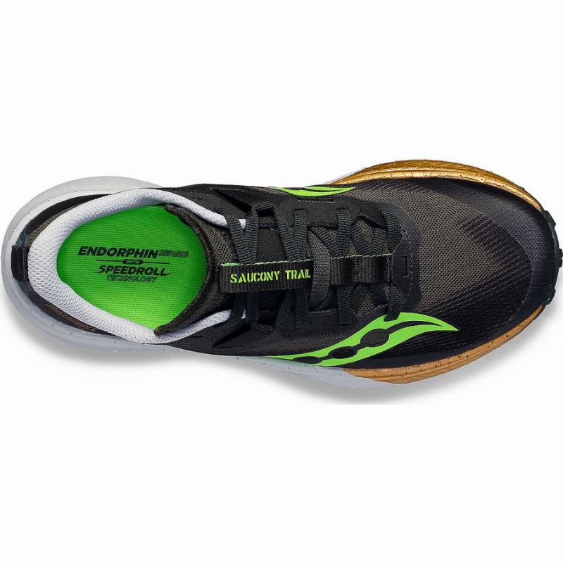 Umbra / Slime Saucony Endorphin Edge Men's Running Shoes | Malaysia S23059-H63