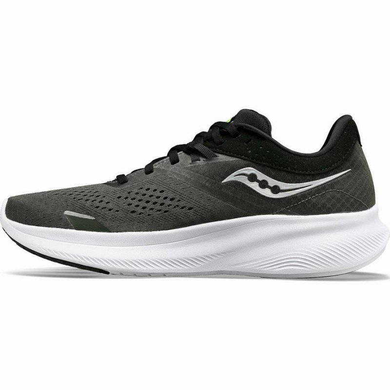 Umbra / Slime Saucony Ride 16 Men's Running Shoes | Malaysia S74560-S21