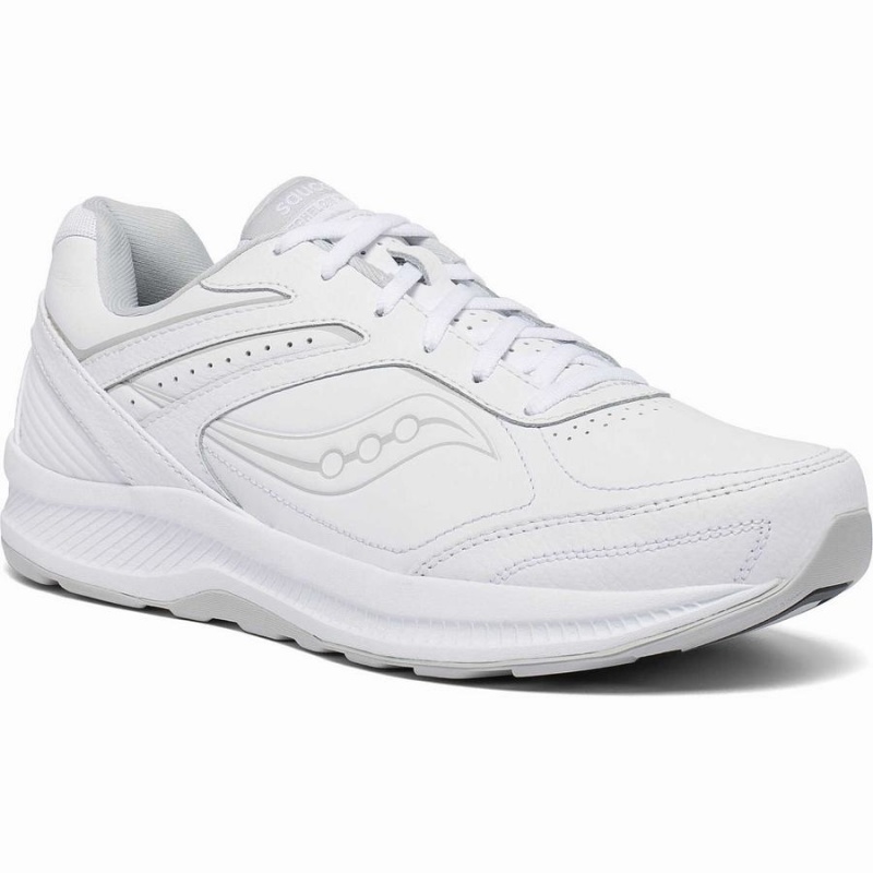 White Saucony Echelon Walker 3 Wide Men's Walking Shoes | Malaysia S86450-S96