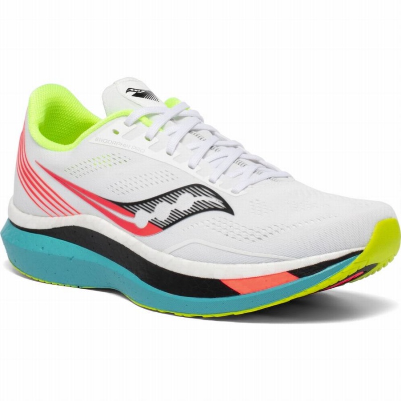 White Saucony Endorphin Pro Men's Running Shoes | Malaysia S21753-R84