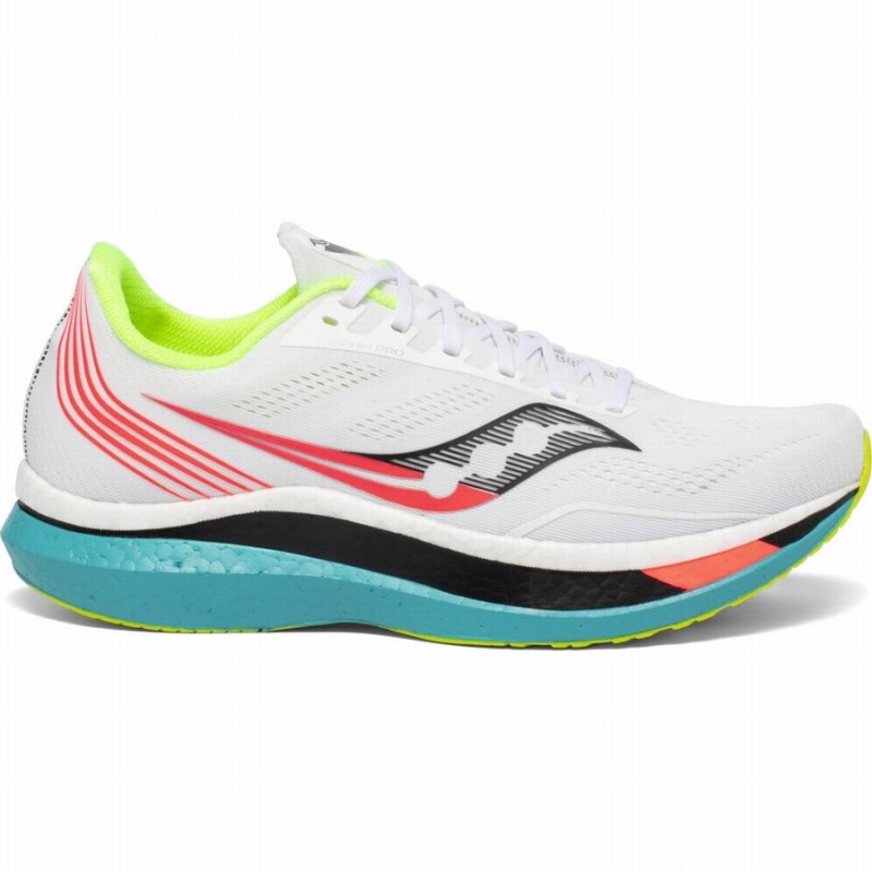 White Saucony Endorphin Pro Men\'s Running Shoes | Malaysia S21753-R84