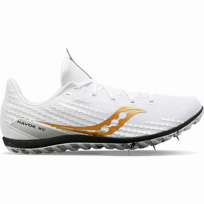 White Saucony Havok XC 3 Spike Men\'s Track Spikes | Malaysia S79023-K81