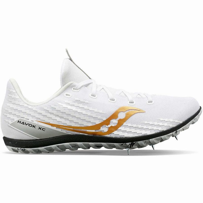 White Saucony Havok XC 3 Spike Women\'s Track Spikes | Malaysia S01584-B83