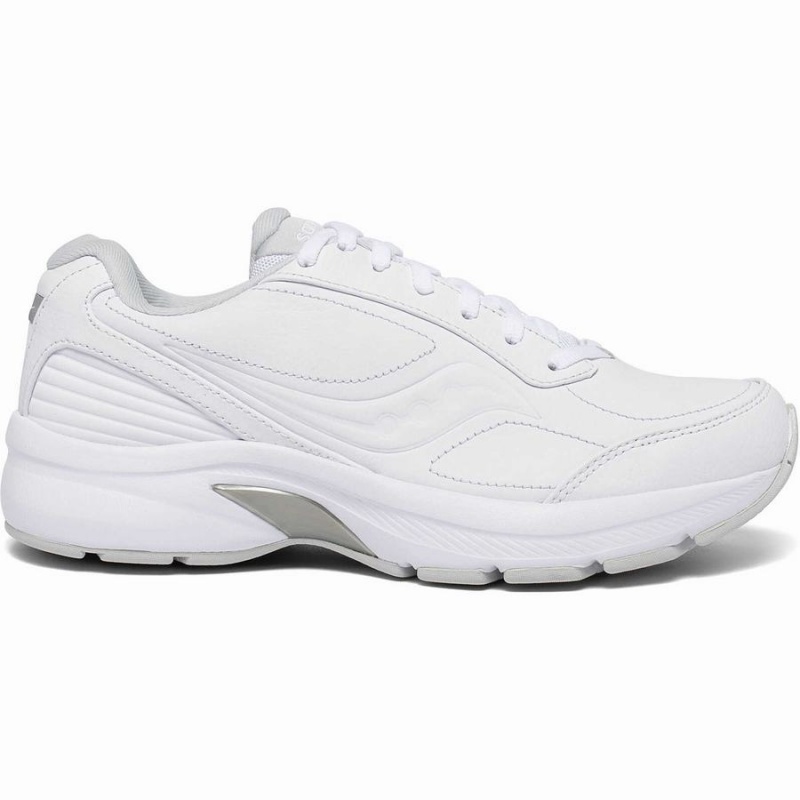 White Saucony Omni Walker 3 Wide Women\'s Walking Shoes | Malaysia S08713-X70