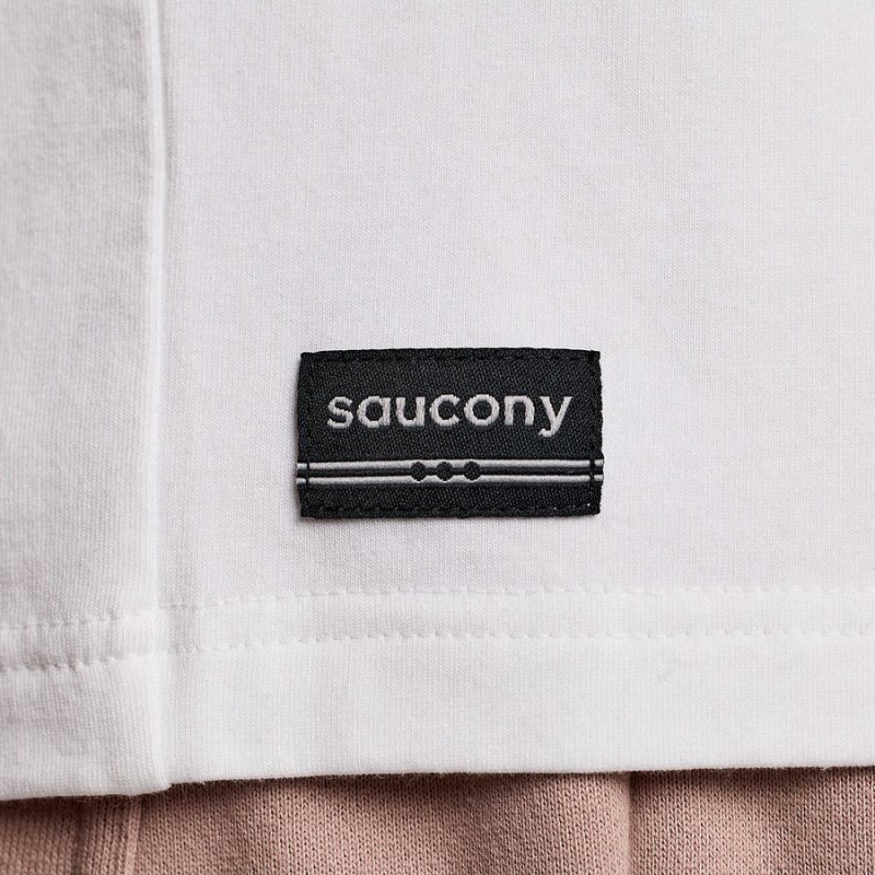 White Saucony Recovery Short Sleeve Women's T Shirts | Malaysia S32508-Z03