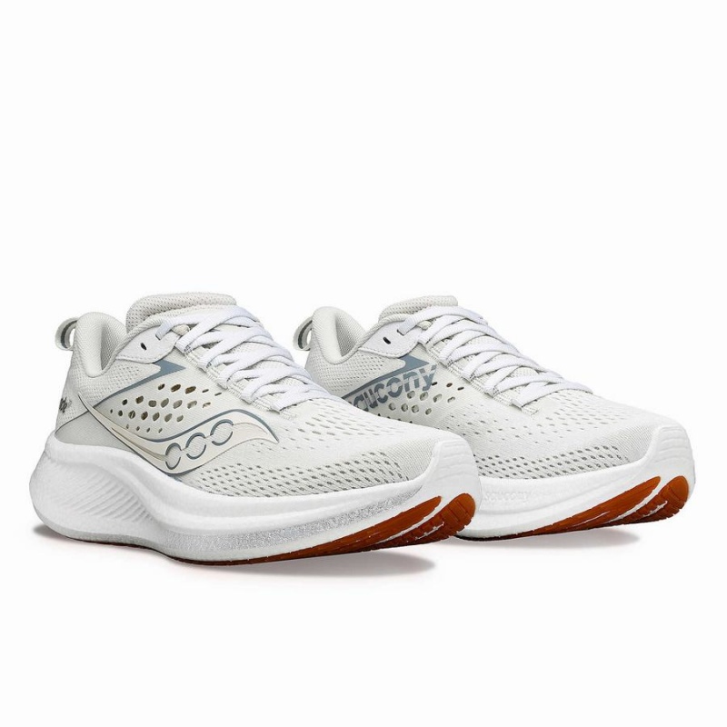 White Saucony Ride 17 Women's Running Shoes | Malaysia S83592-H36