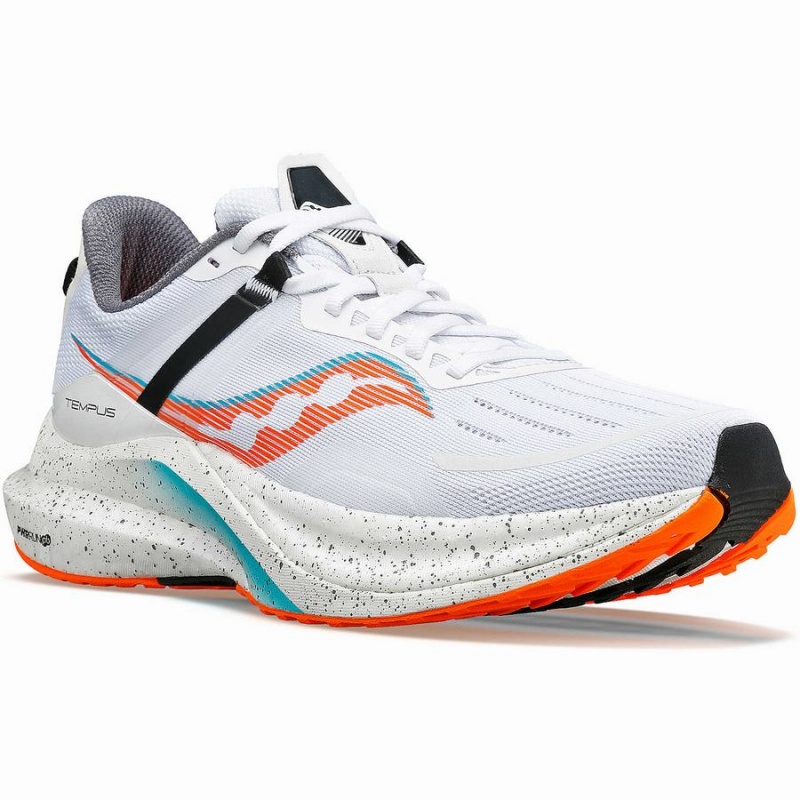 White Saucony Tempus Men's Running Shoes | Malaysia S14657-P93