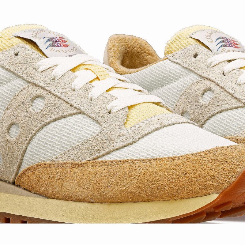 White / Beige Saucony x Colour Plus Jazz 81 Women's Sneakers | Malaysia S36251-C64