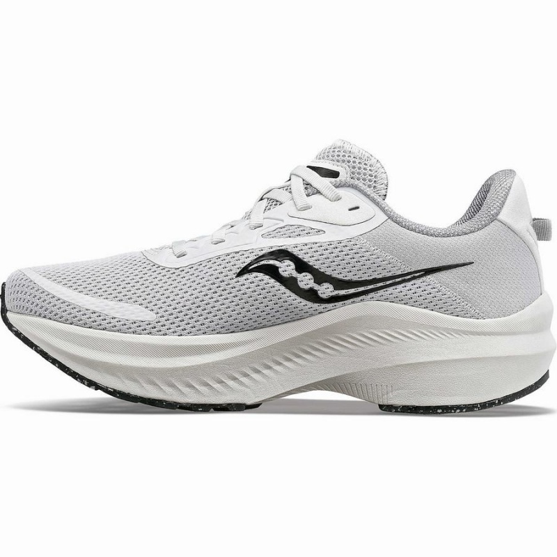 White / Black Saucony Axon 3 Men's Running Shoes | Malaysia S23501-W56