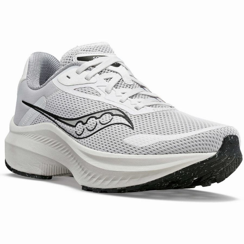 White / Black Saucony Axon 3 Men's Running Shoes | Malaysia S23501-W56