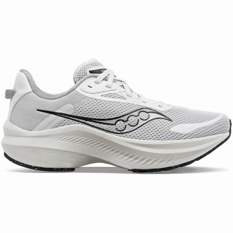 White / Black Saucony Axon 3 Men\'s Running Shoes | Malaysia S23501-W56