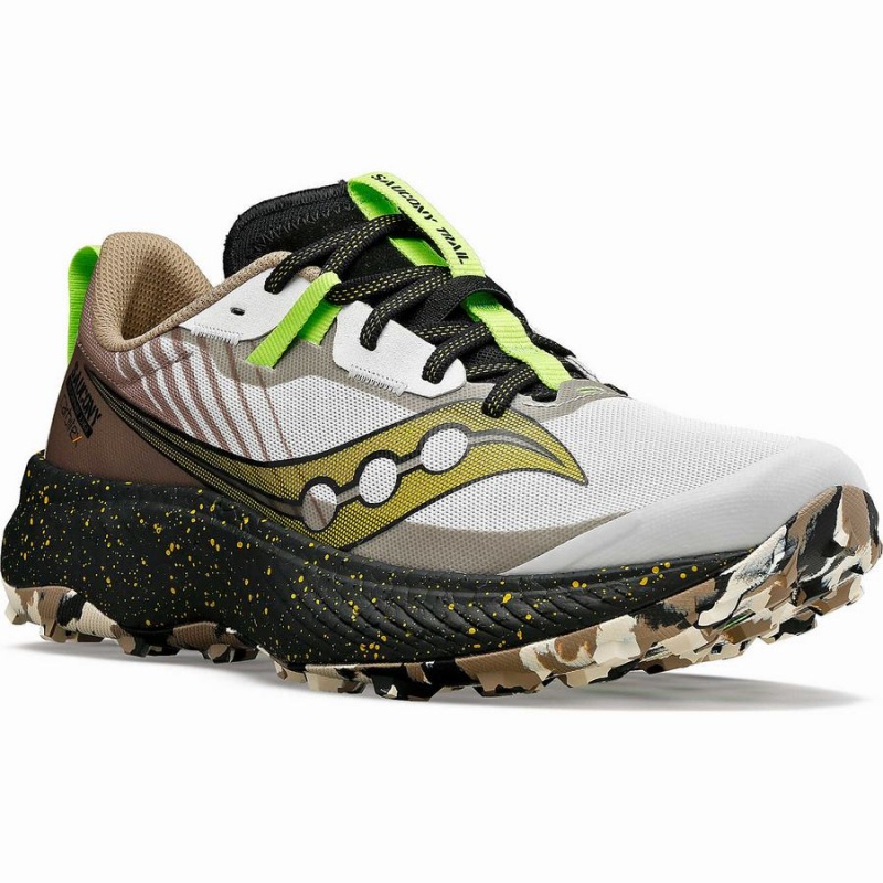 White / Black Saucony Endorphin Edge Men's Trail Running Shoes | Malaysia S45912-Y59