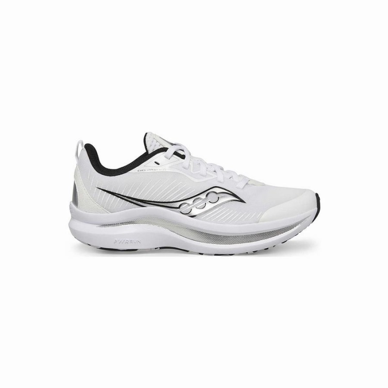 White / Black Saucony Endorphin KDZ Sneaker Kids\' Running Shoes | Malaysia S53074-X80