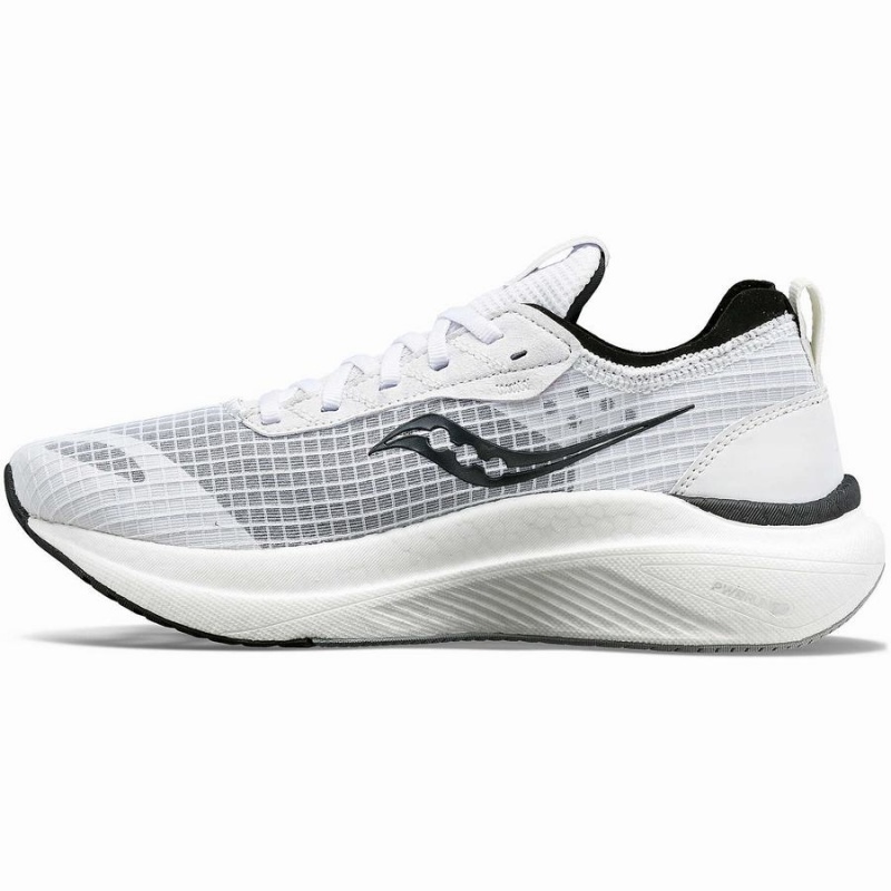 White / Black Saucony Freedom Crossport Men's Running Shoes | Malaysia S73452-U14