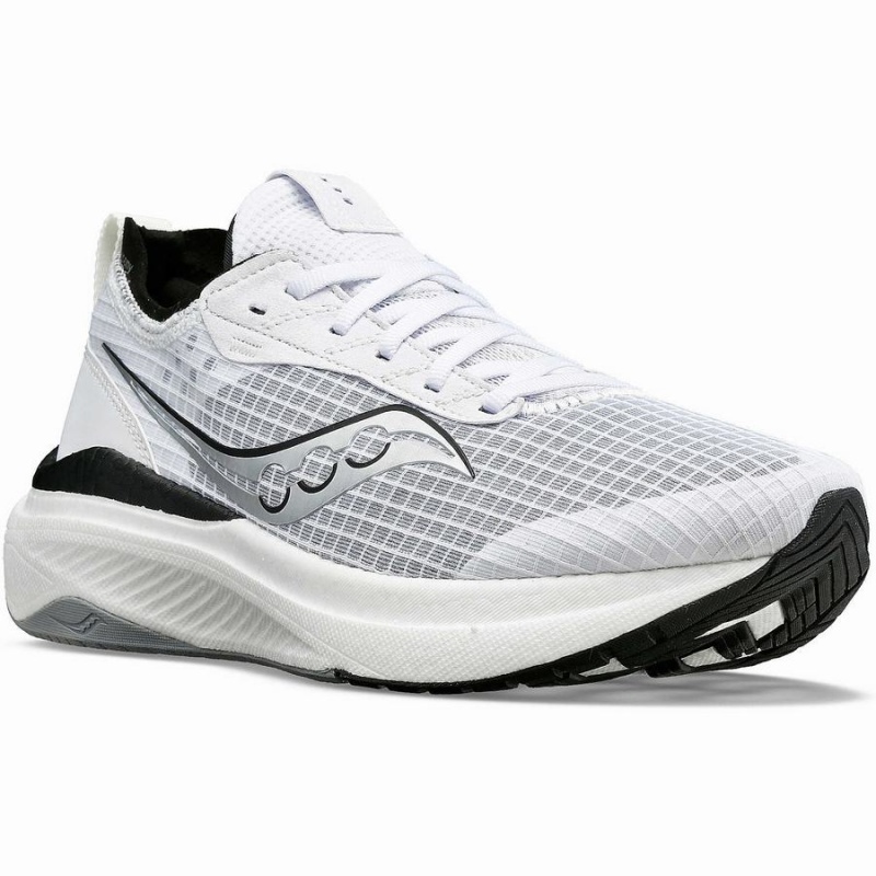 White / Black Saucony Freedom Crossport Men's Running Shoes | Malaysia S73452-U14