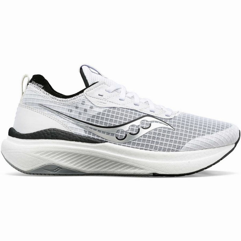 White / Black Saucony Freedom Crossport Men\'s Running Shoes | Malaysia S73452-U14