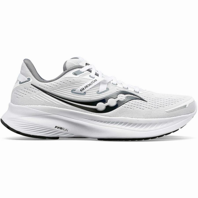 White / Black Saucony Guide 16 Women\'s Running Shoes | Malaysia S79045-H21