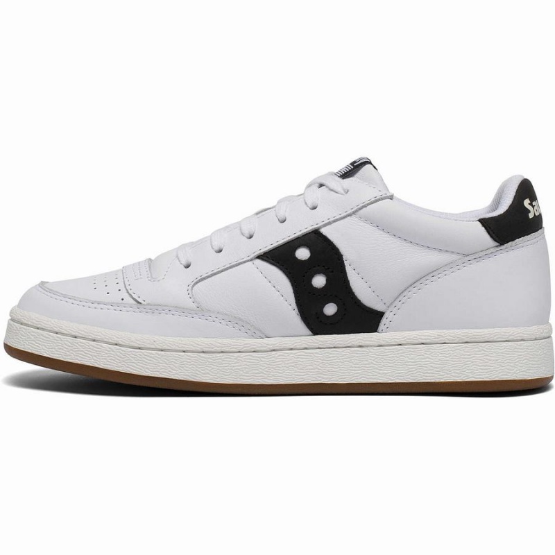 White / Black Saucony Jazz Court Men's Sneakers | Malaysia S76319-T38