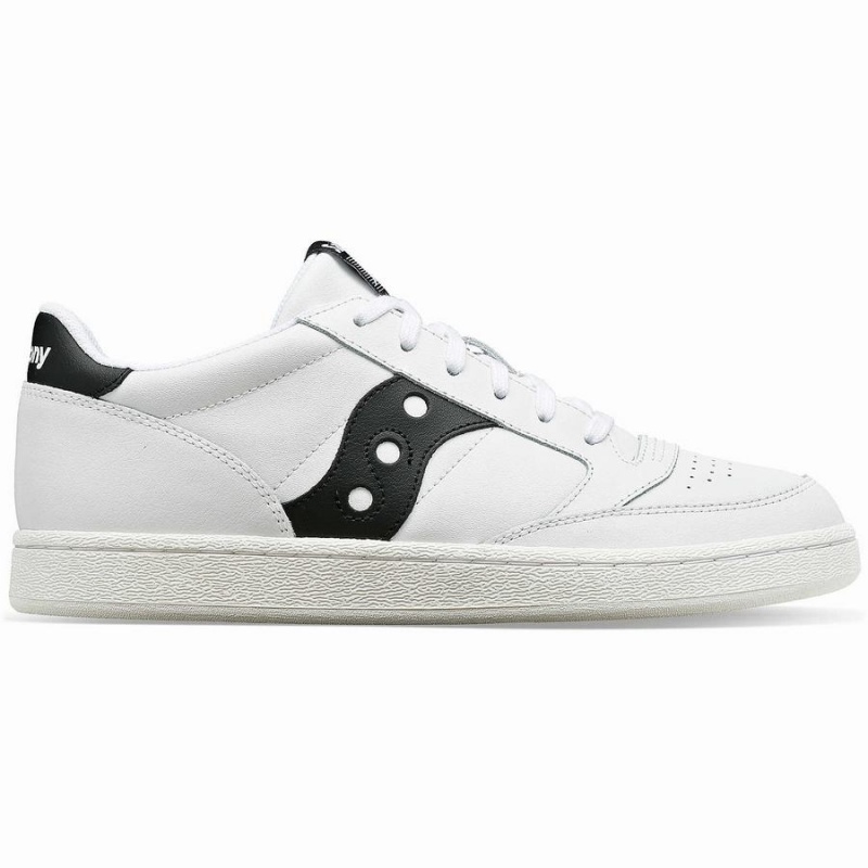 White / Black Saucony Jazz Court PU Women\'s Sneakers | Malaysia S09324-Q36