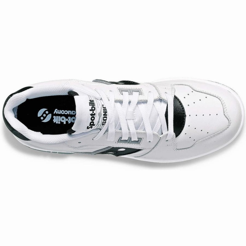 White / Black Saucony Spot-Bilt™ Sonic Low Women's Sneakers | Malaysia S08456-W41