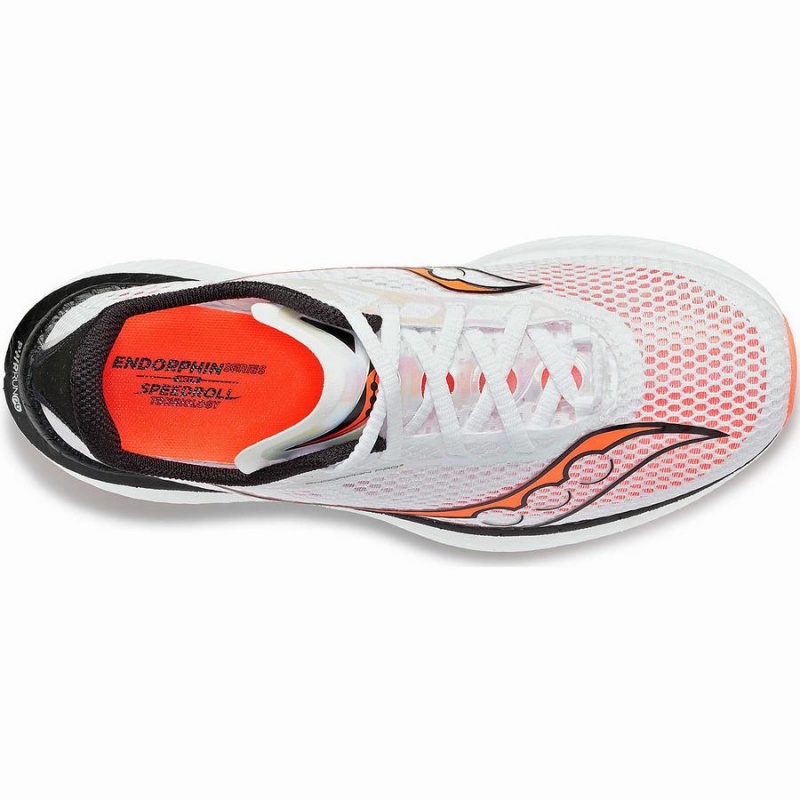 White / Black / Red Saucony Endorphin Pro 3 Women's Running Shoes | Malaysia S71439-E43