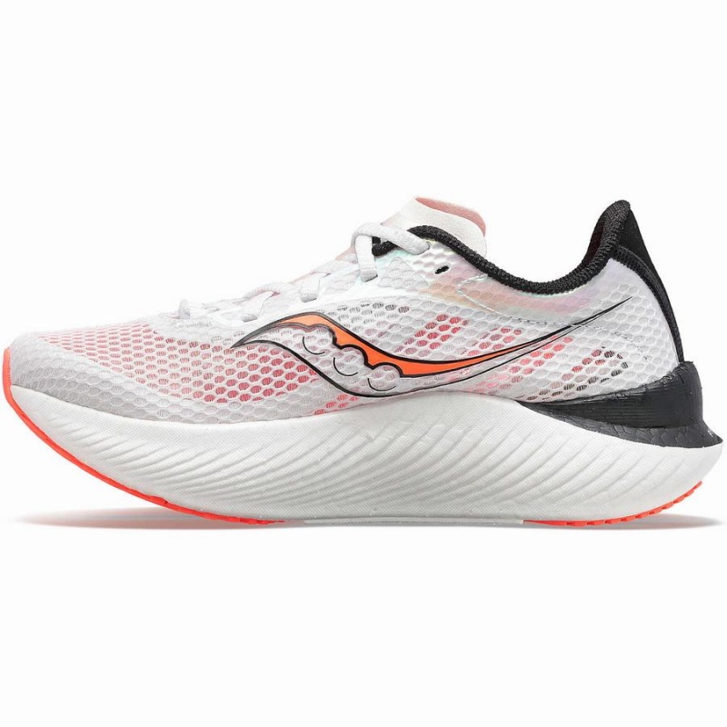 White / Black / Red Saucony Endorphin Pro 3 Men's Running Shoes | Malaysia S05867-K47