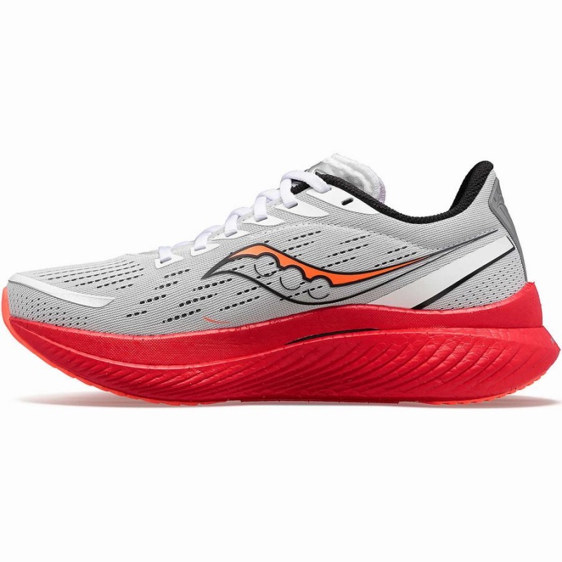 White / Black / Red Saucony Endorphin Speed 3 Men's Running Shoes | Malaysia S56812-L16